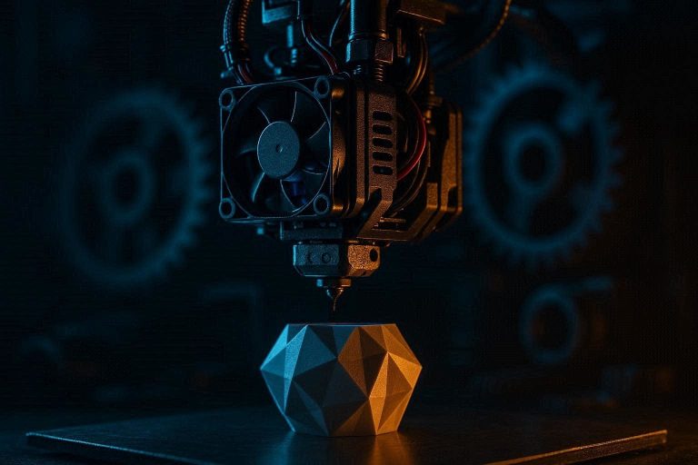 A close-up of a 3D printer failing to extrude, illustrating the frustrating Bambu Lab A1 air printing anomaly.
