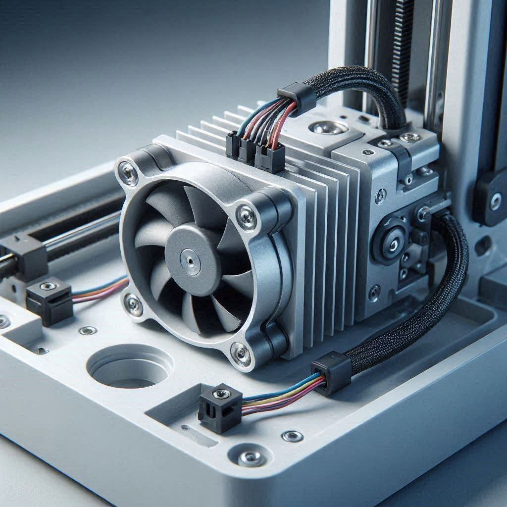 Creality K1 Error 501 throat fan abnormal toolhead exposed.