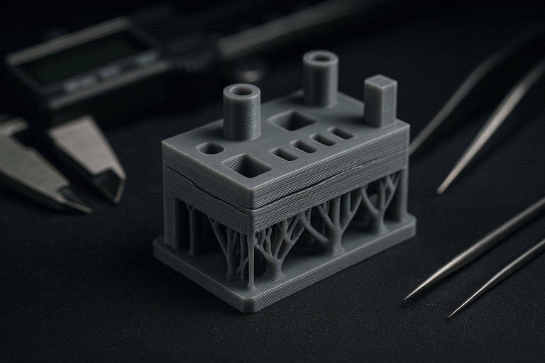 A macro diagnostic view demonstrating the exact mechanical failures you will learn to correct to fix FDM wall gaps and stuck supports.