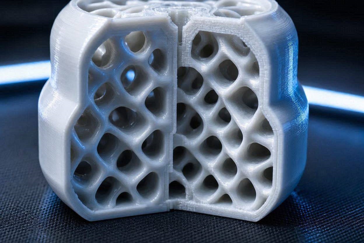 A macro engineering view showing why you must optimize infill patterns for CoreXY 3D printers to prevent failure.