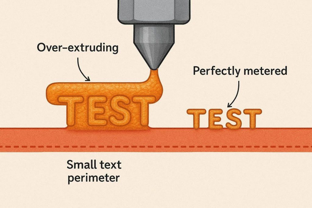 An architectural layout explaining the 3d printed keycaps raised letters fix flow dynamics.