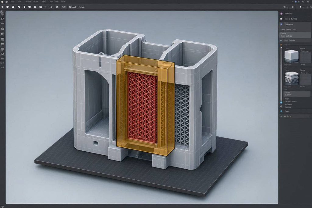 Using infill modifiers to optimize infill patterns for CoreXY dimensional accuracy